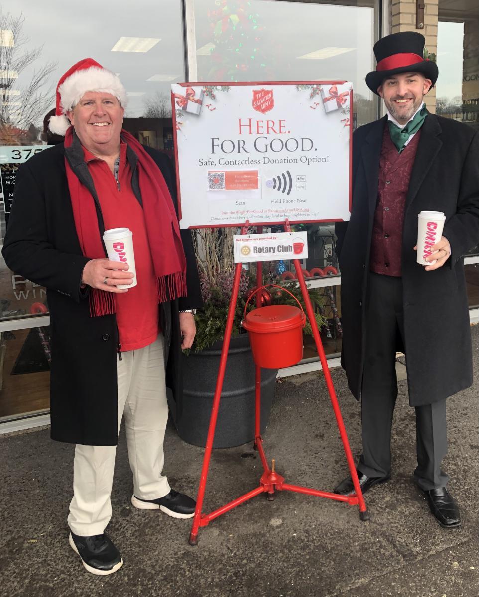 2021 Salvation Army Red Kettle Campaign - Mike Rusinko and Dick Austion