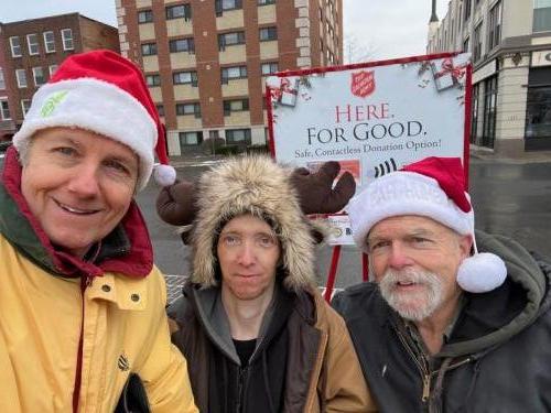 2021 Salvation Army Red Kettle Campaign - Neil Sjblom, Scott Cook and Dave Cool.